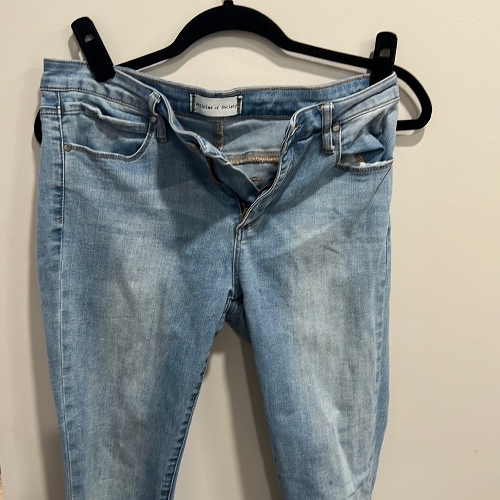 Articles of Society jean with frayed gen bottom size 30.
